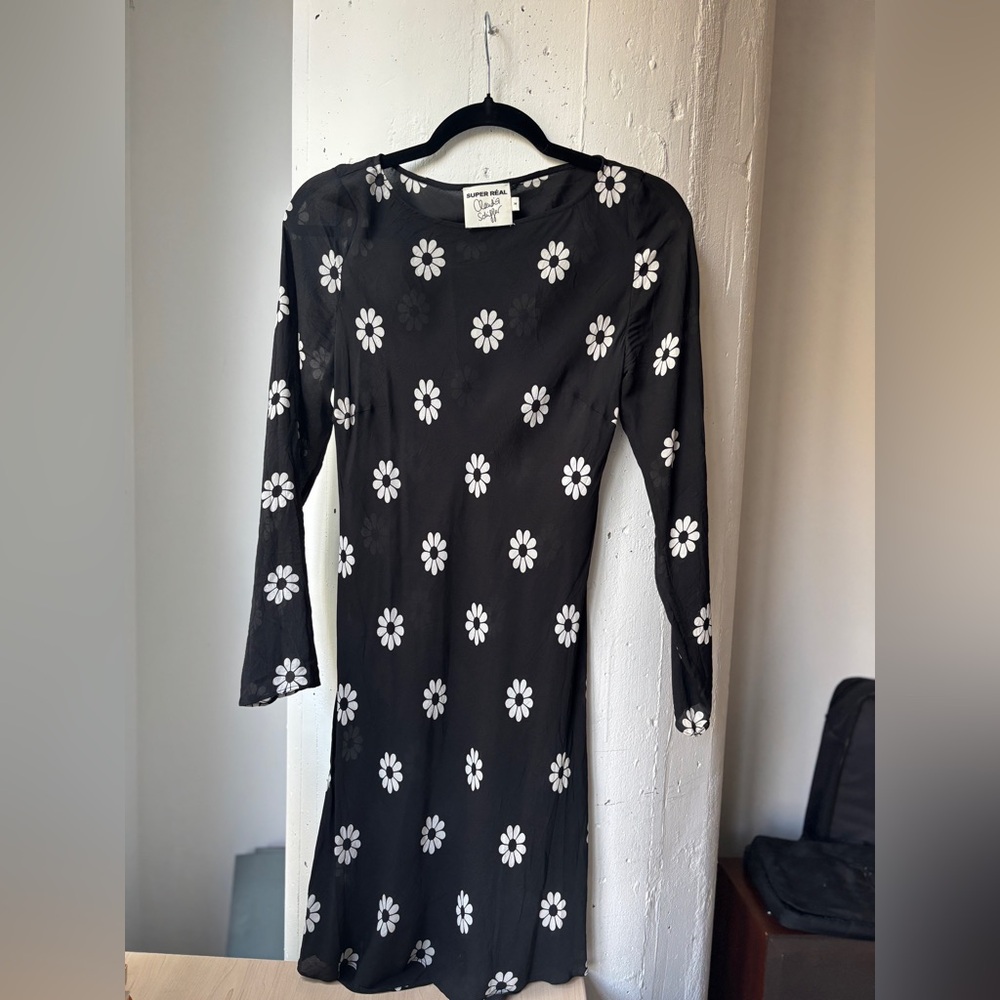 Realisation Par Chic Black Floral Dress